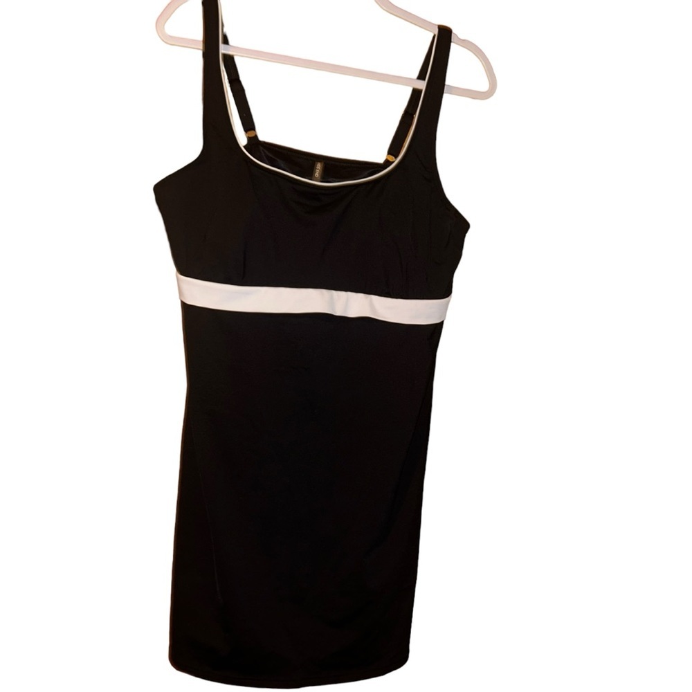 LANDS END UNDERWIRE DRESSKINI TUNIC TOP SWIM Dress plus size 16